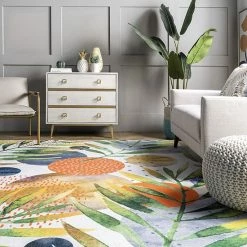 NuLOOM Amelia Machine Washable Tropical Area Rug -nuLOOM Sales Store unnamed file 2806