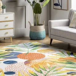 NuLOOM Amelia Machine Washable Tropical Area Rug -nuLOOM Sales Store unnamed file 2807