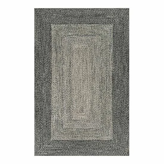 NuLOOM Jayda Braided Gradience Indoor/Outdoor Area Rug Light Gray 6 NuLOOM Jayda Braided Gradience Indoor/Outdoor Area Rug Light Gray - Image 4