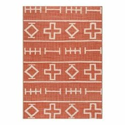 NuLOOM Holland Ethnic Symbols Indoor/Outdoor Area Rug Aqua -nuLOOM Sales Store unnamed file 2830