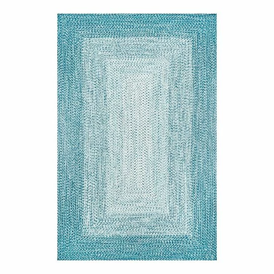 NuLOOM Jayda Braided Gradience Indoor/Outdoor Area Rug Light Gray 8 NuLOOM Jayda Braided Gradience Indoor/Outdoor Area Rug Light Gray - Image 6