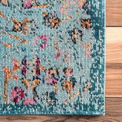 NuLOOM Stone Washed Mandala Celina Floral Rug Navy -nuLOOM Sales Store unnamed file 2881