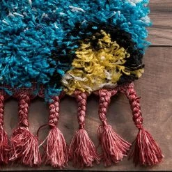 NuLOOM Alane Geometric Tassel Shag Rug -nuLOOM Sales Store unnamed file 2921