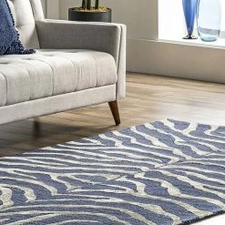 NuLOOM Hand Tufted Plush Zebra Area Rug Tan -nuLOOM Sales Store unnamed file 2944