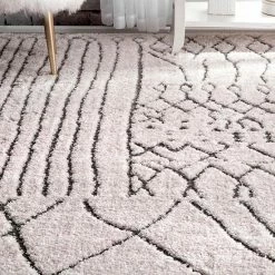 NuLOOM New Berber Nohemi Moroccan Geometric Shag Rug -nuLOOM Sales Store unnamed file 2949