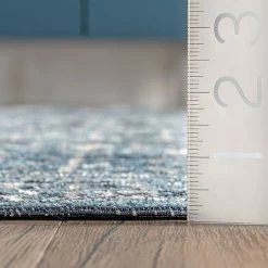 NuLOOM Prestyn Machine Washable Faded Tribal Trellis Area Rug Gray -nuLOOM Sales Store unnamed file 2998