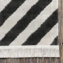 NuLOOM Rayne Diamond Fringe Indoor/Outdoor Area Rug Gray -nuLOOM Sales Store unnamed file 3009