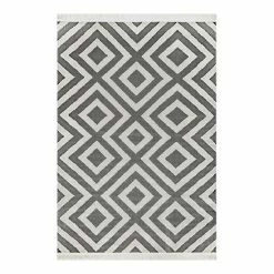 NuLOOM Rayne Diamond Fringe Indoor/Outdoor Area Rug Gray -nuLOOM Sales Store unnamed file 3012