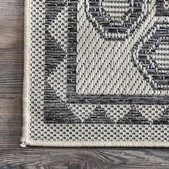 NuLOOM Annika Aztec Iris Indoor/Outdoor Area Rug 5 NuLOOM Annika Aztec Iris Indoor/Outdoor Area Rug - Image 3