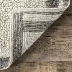 NuLOOM Paneled Diamonds Wool Washable Area Rug -nuLOOM Sales Store unnamed file 3163