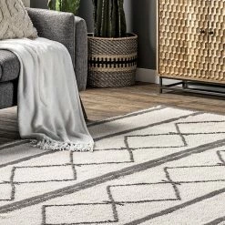 NuLOOM Paneled Diamonds Wool Washable Area Rug -nuLOOM Sales Store unnamed file 3167