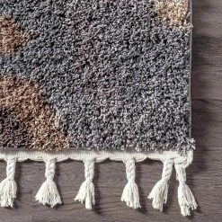 NuLOOM Zaniyah Abstract Shaggy Tassel Area Rug Blue -nuLOOM Sales Store unnamed file 3192