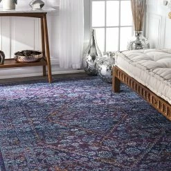 NuLOOM Rima Geometric Medallion Rug Purple -nuLOOM Sales Store unnamed file 3208