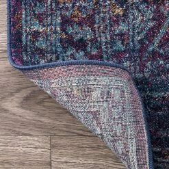 NuLOOM Rima Geometric Medallion Rug Purple -nuLOOM Sales Store unnamed file 3209