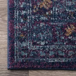 NuLOOM Rima Geometric Medallion Rug Purple -nuLOOM Sales Store unnamed file 3210