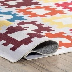 NuLOOM Peri Machine Washable Kids Alphabet Nursery Or Playroom Area Rug -nuLOOM Sales Store unnamed file 3242