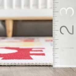NuLOOM Peri Machine Washable Kids Alphabet Nursery Or Playroom Area Rug -nuLOOM Sales Store unnamed file 3243