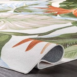 NuLOOM Nevaya Machine Washable Floral Leaves Area Rug -nuLOOM Sales Store unnamed file 3302