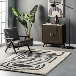 NuLOOM Mica Abstract Circles Shag Rug -nuLOOM Sales Store unnamed file 3304