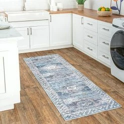 NuLOOM Eva Machine Washable Vintage Faded Medallion Area Rug -nuLOOM Sales Store unnamed file 3319