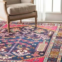 NuLOOM Casablanca Tonita Tribal Framed Floral Rug -nuLOOM Sales Store unnamed file 3333