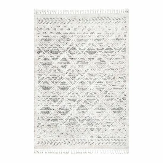 NuLOOM Ansley Shaggy Lattice Tassel Area Rug 3 NuLOOM Ansley Shaggy Lattice Tassel Area Rug