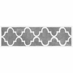 Alternative view of NuLOOM Cine Quatrefoil Rug Gray
