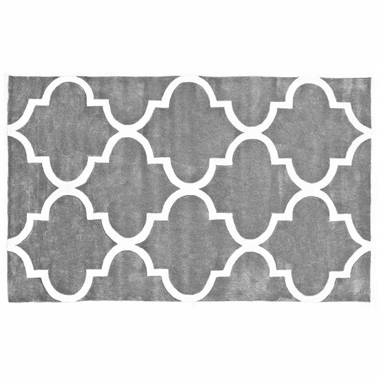 NuLOOM Cine Quatrefoil Rug Gray 8 NuLOOM Cine Quatrefoil Rug Gray - Image 6