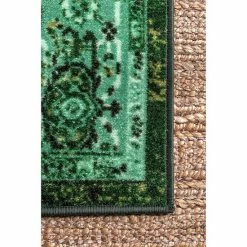 NuLOOM Giza Vintage Reiko Framed Floral Rug Natural -nuLOOM Sales Store unnamed file 341
