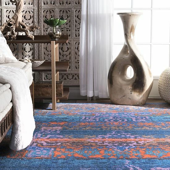 NuLOOM Lakenya Vintage Colorful Rug - 5' X 8' 4 NuLOOM Lakenya Vintage Colorful Rug - 5' X 8' - Image 2