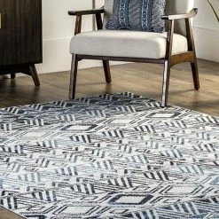 NuLOOM Kyleigh Machine Washable Southwestern Area Rug Grey -nuLOOM Sales Store unnamed file 3486