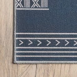 NuLOOM Arina Machine Washable Global Inspired Simplistic Tribal Area Rug Navy -nuLOOM Sales Store unnamed file 3528