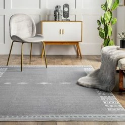 NuLOOM Arina Machine Washable Global Inspired Simplistic Tribal Area Rug Navy -nuLOOM Sales Store unnamed file 3530