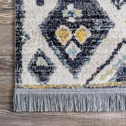NuLOOM Xiomara Moroccan Mural Fringed Indoor/Outdoor Area Rug -nuLOOM Sales Store unnamed file 3583