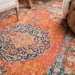 NuLOOM Bodrum Olivia Vintage Persian Framed Floral Rug 11 NuLOOM Bodrum Olivia Vintage Persian Framed Floral Rug -nuLOOM Sales Store unnamed file 3590