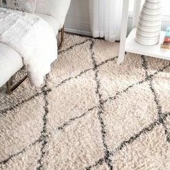 NuLOOM Eskimo Sheba Diamond Lattice Shag Rug 10 NuLOOM Eskimo Sheba Diamond Lattice Shag Rug -nuLOOM Sales Store unnamed file 3626