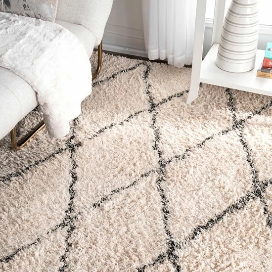 NuLOOM Eskimo Sheba Diamond Lattice Shag Rug 6 NuLOOM Eskimo Sheba Diamond Lattice Shag Rug - Image 4