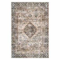 NuLOOM Devin Machine Washable Vintage Medallion Area Rug