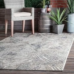 NuLOOM Hanna Textured Abstract Indoor/Outdoor Area Rug Beige -nuLOOM Sales Store unnamed file 3645
