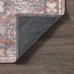 NuLOOM Darcey Machine Washable Traditional Floral Medallion Area Rug Gray -nuLOOM Sales Store unnamed file 3670