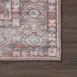 NuLOOM Darcey Machine Washable Traditional Floral Medallion Area Rug Gray -nuLOOM Sales Store unnamed file 3671