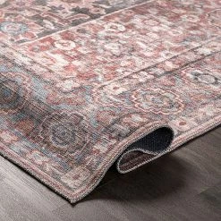 NuLOOM Darcey Machine Washable Traditional Floral Medallion Area Rug Gray -nuLOOM Sales Store unnamed file 3672
