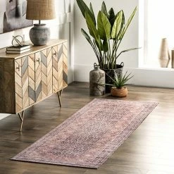 NuLOOM Darcey Machine Washable Traditional Floral Medallion Area Rug Gray -nuLOOM Sales Store unnamed file 3676