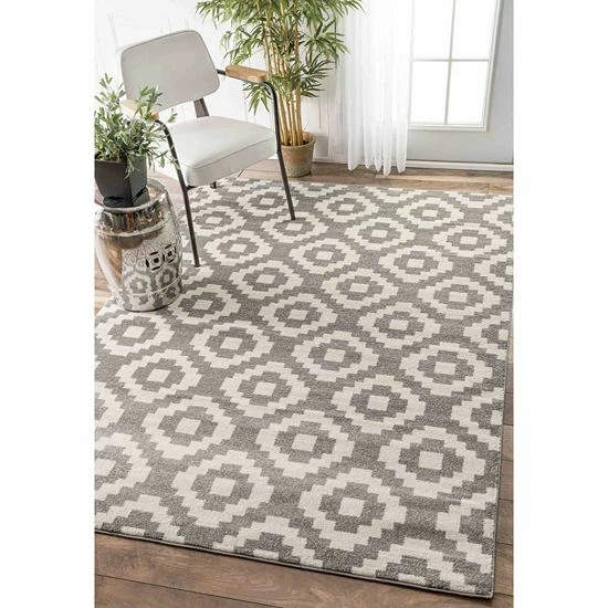 NuLOOM Plymouth Julian Pixel Trellis Rug 4 NuLOOM Plymouth Julian Pixel Trellis Rug - Image 2