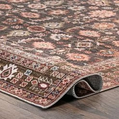 NuLOOM Cathie Persian Floral Machine Washable Area Rug -nuLOOM Sales Store unnamed file 377