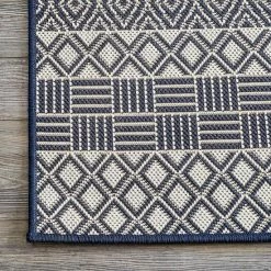 NuLOOM Tilly Striped Lattice Indoor/Outdoor Area Rug Blue 9 NuLOOM Tilly Striped Lattice Indoor/Outdoor Area Rug Blue -nuLOOM Sales Store unnamed file 3776