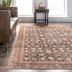 NuLOOM Cathie Persian Floral Machine Washable Area Rug -nuLOOM Sales Store unnamed file 378