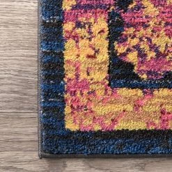 NuLOOM Robbie Vintage Framed Floral Rug -nuLOOM Sales Store unnamed file 3807