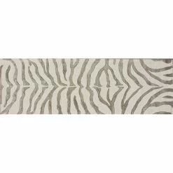 NuLOOM Earth Irridescent Zebra Rug Runner - 2'6" X 8'
