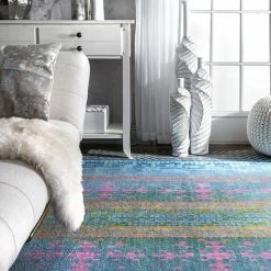 NuLOOM Bertie Colorful Cross Stitch Rug - 5' X 8' -nuLOOM Sales Store unnamed file 3826